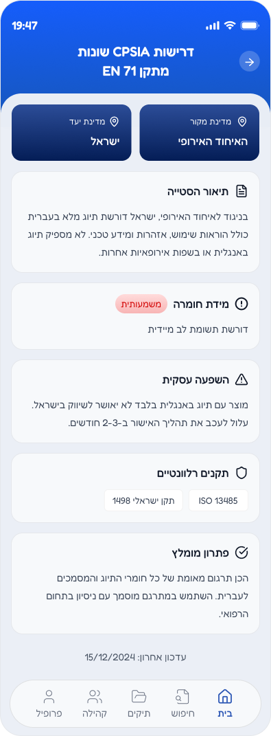 פירוט סטייה